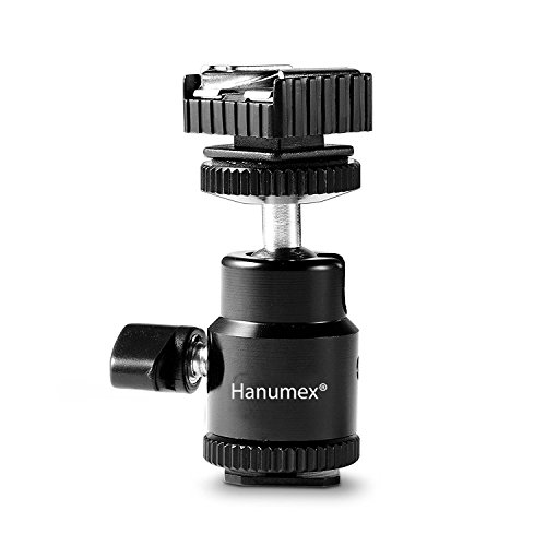 Image of HANUMEX LCD Monitor Adapter 1 4 inch Camera Hot Shoe Mount +Hot Shoe Base to Video Camcorder Hot Shoe for LCD MonitorsFlash Led Video Light Camera