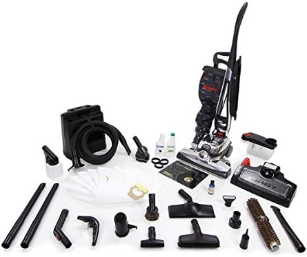 Kirby Avalir Black/Silver 15-inch x 43-inch x 16-inch Upright Vacuum Cleaner With Cleaning Accessories and Tools Reconditioned