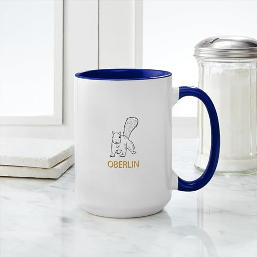 Café de cerámica de 15 oz con diseño de ardilla blanco miniatura 4