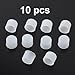 uxcell Silicone RCA Female Connector Dust Proof Cap, Soft Dust Plug Protector Cover 10 Pcs Clear