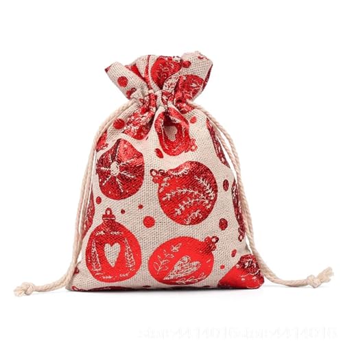 Bolsas de Navidad de arpillera para evitar roturas de regalos pequeños 6