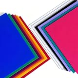 12 Piece 1/8 Thick 8 x 8 Inch 3mm Color Casting Acrylic Sheet for Laser Cutting, Engraving, Printed Signs, Badge, Home Decor, Crafts and Creative DIY Projects with Double Sided Protective Sheets