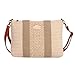 DON ALGODON Crossbody Bag, Sac Bandouliere de Plage Femme, Beige, 25x3x20 cm