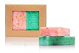 USO: Jabon artesanal barra recomendado como jabón espuma manos, jabon cara limpiador, jabón exfoliante facial, jabon facial hombre, pastilla jabon exfoliante cuerpo y jabones naturales cara.