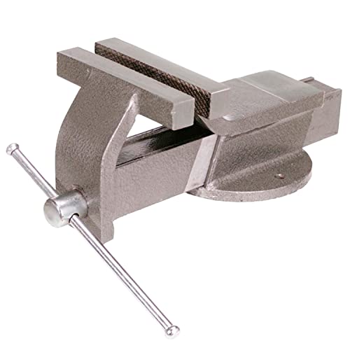 Maurer 80071 Morsa da Banco Fissa, Acciaio, mm 100, Grigio