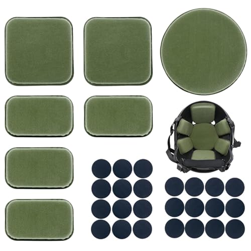 31pcs / Set Almohadilla para Casco, Almohadillas de Espuma Casco, Almohadillas de Casco para Exteriores, Reduce el Movimiento del Casco y Proporciona una Protección Indolora