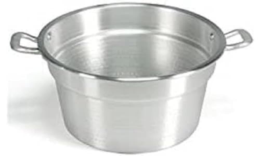 Caldaia In Alluminio Da 22 Cm - Grigio Spazzolato - Pesante E Resistente Per Cucina - Foto 8