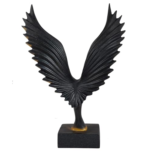 Figurines d'ailes d'aigle en résine multicolore, statuette déco salon moderne