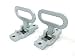 Red Hound Auto Pair (2 Pack) Fold Down Utility Bed Body Step Heavy Duty Premium Galvanized Steel Flip Up Folding RV Camper Trailer RV Bus Step-up Safety Non Slip Tread Grab on Assist Handle