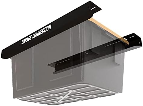 Amazon.com: Overhead Garage Storage Bin Rack - Ceiling Bracket for ...