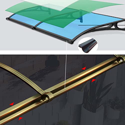 Couverture de toit de patio et auvent de porte extérieure avec protection UV - 4