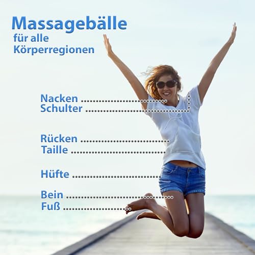 Igelball BB Sport Massagebälle 4er Set mit verschiedenen Härtegraden