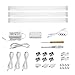 Produktbild KARA-LUMEN LED Unterbauleuchte Küchenleuchte, 30cm 12V Lichtleiste, Dimmbare, Warmweiß 3000K, 3 pack Kit Weiß, Schrankleuchte Vitrinenbeleuchtung, Alle Zubehör inkl. [Energieklasse A+]