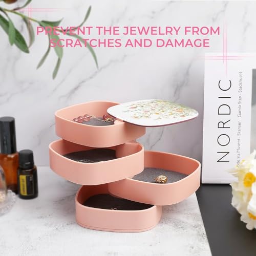 Boîte à bijoux rotative sauvage pour ranger vos bagues sur la coiffeuse - 7