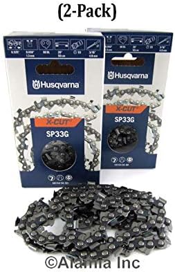 (2-Pack) X-CUT Husqvarna Saw Chain 0.325, 0.050", 80 DL 20in Fits 340,345,350,440, 445, 450 Husqvarna Saws