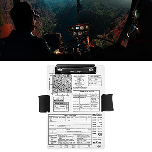 Flying bloc-notes aviation VFR mini kneeboard rigide pour cuisse - 4