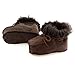 smileBaby Premium Lammfellschuhe Babyschuhe Original Dunkelbraun 21
