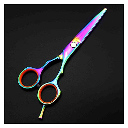 Ciseaux de coiffure amincissants 5.5 pouces coupe de cheveux couleur vert argent