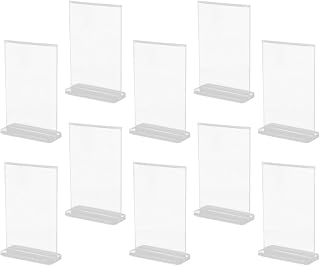 TEHAUX Buffet Signs Price List Display Board Acrylic Menu Display Rack Easy-clean Design