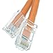 Cable Central LLC Cat5e Orange Copper Ethernet Patch Cable, Bootless, POE Compliant, 10 Feet