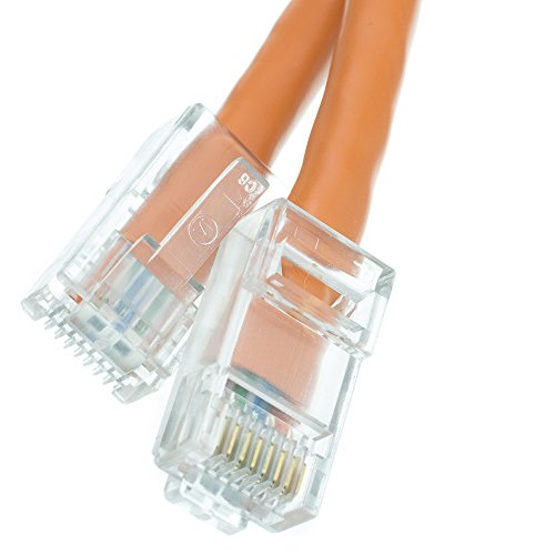 Cable Ethernet Cat5e UTP con conector RJ45, 2.13 m naranja miniatura 1