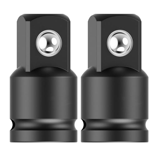 Image of 2PCS Juttzzei Impact Socket Adapter, 1/4 Female to 3/8 Male Socket Adapter