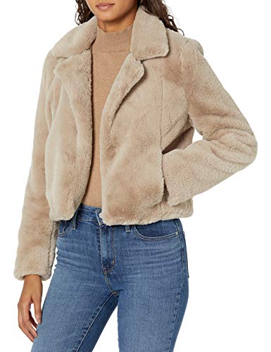 [BLANKNYC] Women's Faux Fur Jacket Beige