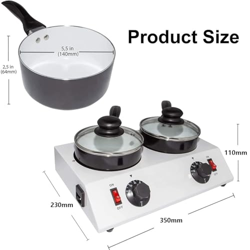 Máquina para derretir chocolate y queso eléctrica non-stick miniatura 7