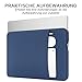 RAINYEAR 14 Zoll Laptop Hülle kompatibel mit 14 Zoll Notebook Ultrabook Chromebook, 15 Zoll MacBook Pro M4 M3 M2 A2941 A3114 A3241 Schutzhülle mit Fronttasche & Zubehörtasche, Marineblau