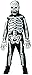 Rubies Glow in The Dark Skeleton Child Costume, Medium, One Color