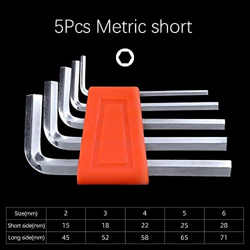 Allen Metric inch L Allen Key Short Arm Tool Set Easy to Carry in The Pocket Wrenches Wrenches