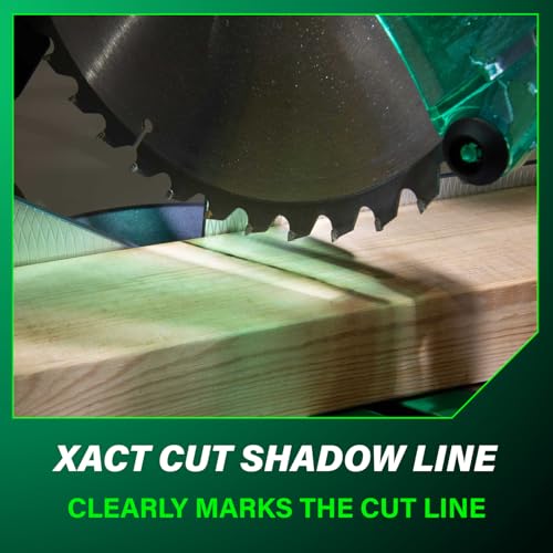 Metabo HPT 10-Inch Single Bevel Compound Miter Saw, 15-Amp Power Saw with Xact Cut Shadow Line, Precision Miter Angles, Single Bevel 0-45°, 40T TCT Miter Saw Blade, Lightweight Design, C10FCG2 thumbnail 6