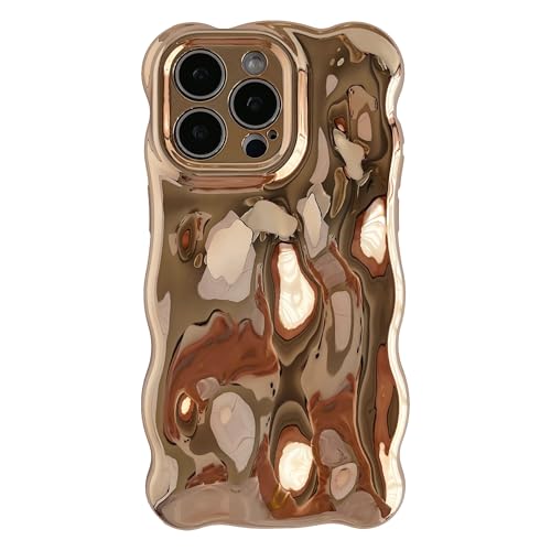 Coque iPhone 15 Pro Max bulle dorée pour briller au quotidien