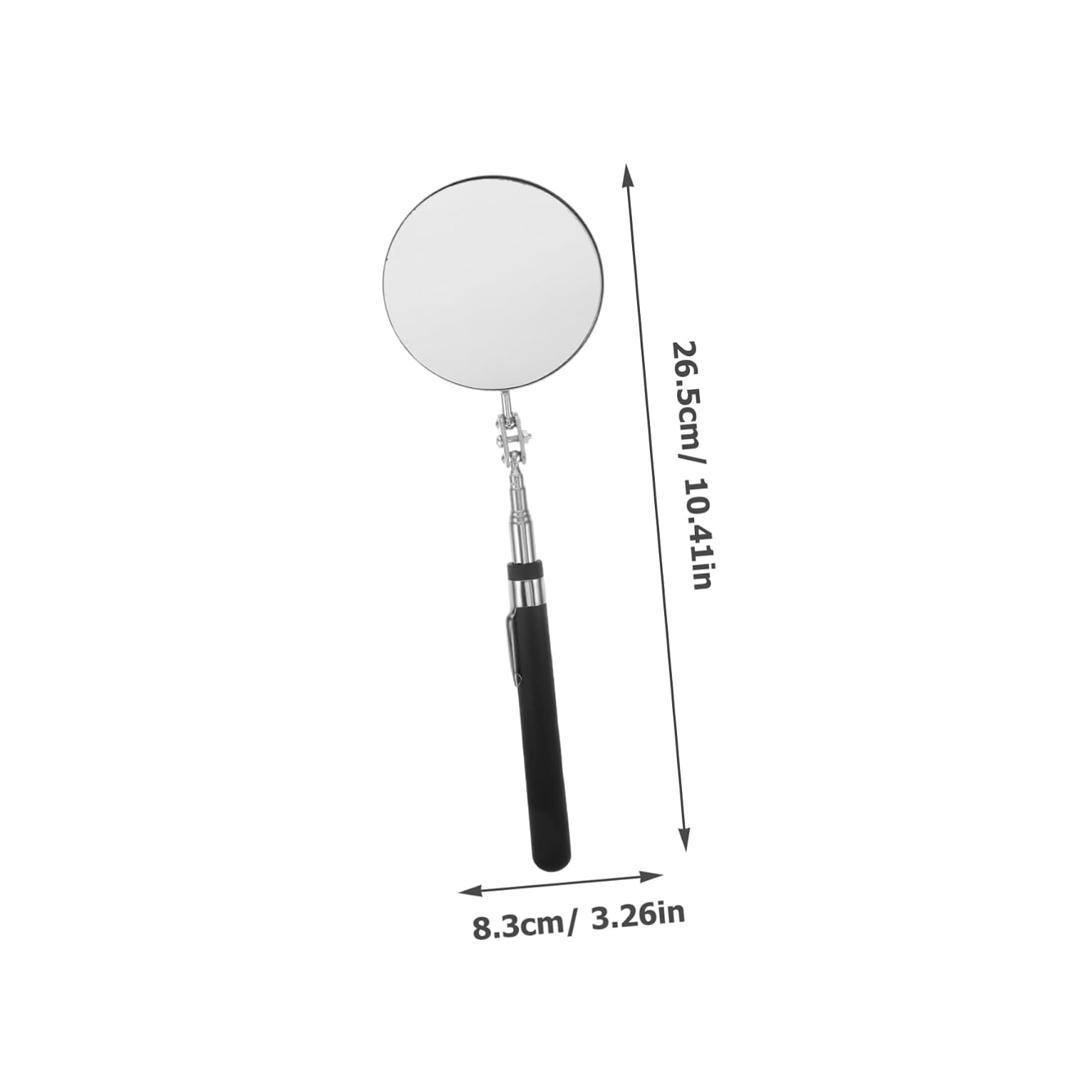 Telescoping Inspection Mirror Mirror with Ergonomic Handle Portable Auto Inspection Tool for Vehicle Underbody and Inner Wall Maintenance