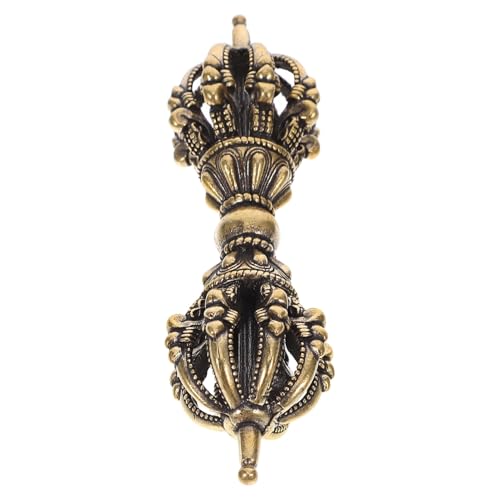 HOLIDYOYO Tibetano Vajra Dorge Ottone Antico Dorje Vajra Pestello Quattro Fili Pungiglione di Demone Buddismo Accessori religiosi -Decorazione buddista