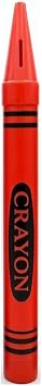 Universal Affect - Large Crayon Coin Savings Bank - Dimensions are approximately 22.5" Tall x 2.25" wide & deep - Color Red