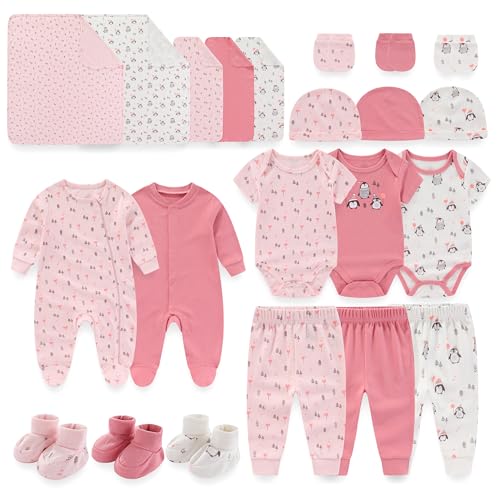 JELYLOVE Baby Layette Sets - 22 Packs Newborn Boy & Girl Clothes