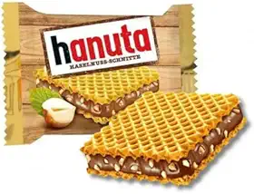 WAFER HANUTA RECH AVELA E CACAU 22g