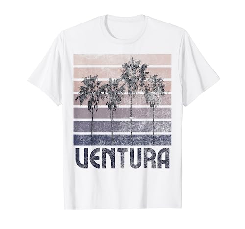Ventura California Beach Estate Vacanze Vintage Maglietta