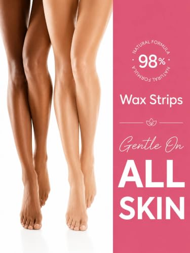 Image of Hair Removal Wax Kit Wax Body Wax Strip Hair Removal Wax Kit,20 Wax Strips + 4 Wax Waxing Strips With Wipes Waxing kit for Women Waxkit (waxKit Body strip Combo)