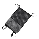 Healeved Rollstuhl Sauerstoffbeutel Sauerstoffflaschenhalterung für Rollstuhl Netzgewebe 2 Fächer Schwarz für Rollator und Scooter für Reisen und Outdoor Mobilität