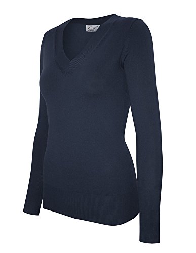 Image of Cielo Women's Solid Soft Stretch Pullover Knit Sweater