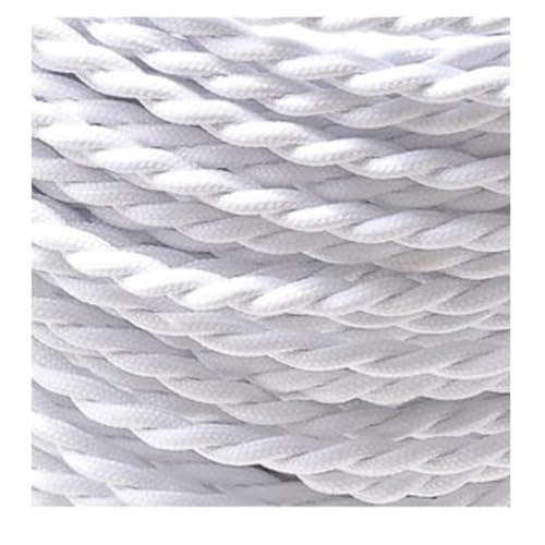 Cables flexibles tela trenzada de alambre eléctrico para iluminación vintage de dos hilos