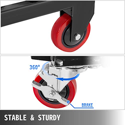 image for BestEquip Hydraulic Scissor 500LBS Capacity, Cart Lift Table Cart 28.5