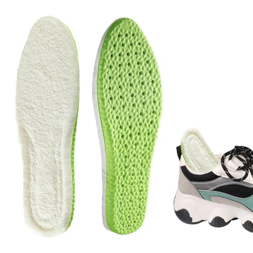 Plantillas de espuma gruesa, insertos de lana de felpa con extracto de | Plantillas para botas, calentadores elásticos para pies, zapatos cómodos para exteriores, caza, pesca