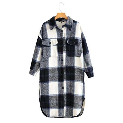 Manteau plaid mi-long femme pour rester au chaud avec élégance