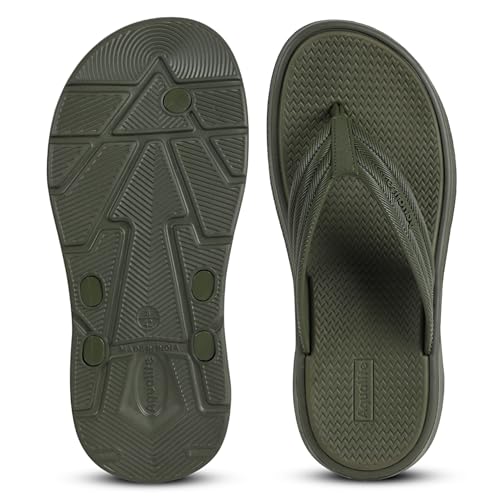 Image of Aqualite NEO-276 Men Slide Slippers with Comfotable EVA Sole Slip-On Flat Flip Flops, Sliders, Chappal & Comfort Insole Slipper for Men