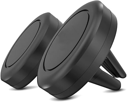 Miniatura 2 de Soporte de teléfono para ventilación de automóvil, paquete de 2 soportes universales para ventilación de aire de automóvil, soporte magnético para