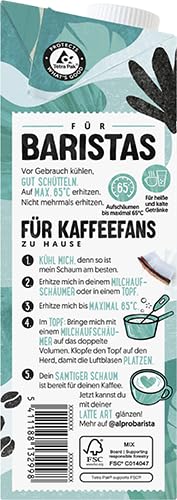 Alpro Barista Kokosnussdrink mit Soja, 1L haltbar|100% pflanzlich | Quelle von Calcium und Vitaminen | Proteinquelle | fettarm | ohne Laktose | vegan | milchfrei