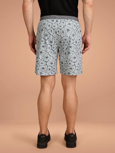 Image of BULLMER Regular Fit Cotton Blend Summer Shorts for Men - Pack of 1 | Printed Shorts for Men Onion
